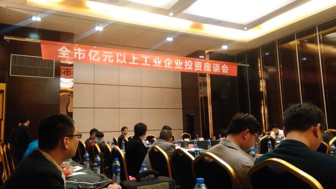 ANHUI DEXINJIA BIO&PHARM CO.,LTD arranged representative to participate in the city's enterprise symposium of one hundred million yuan of above on March 31, 2016
